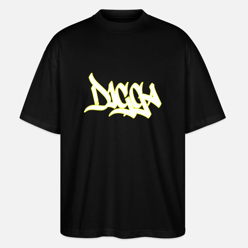 Digga - Stanley/Stella Oversized Unisex Bio T-Shirt Blaster 2.0 - Schwarz