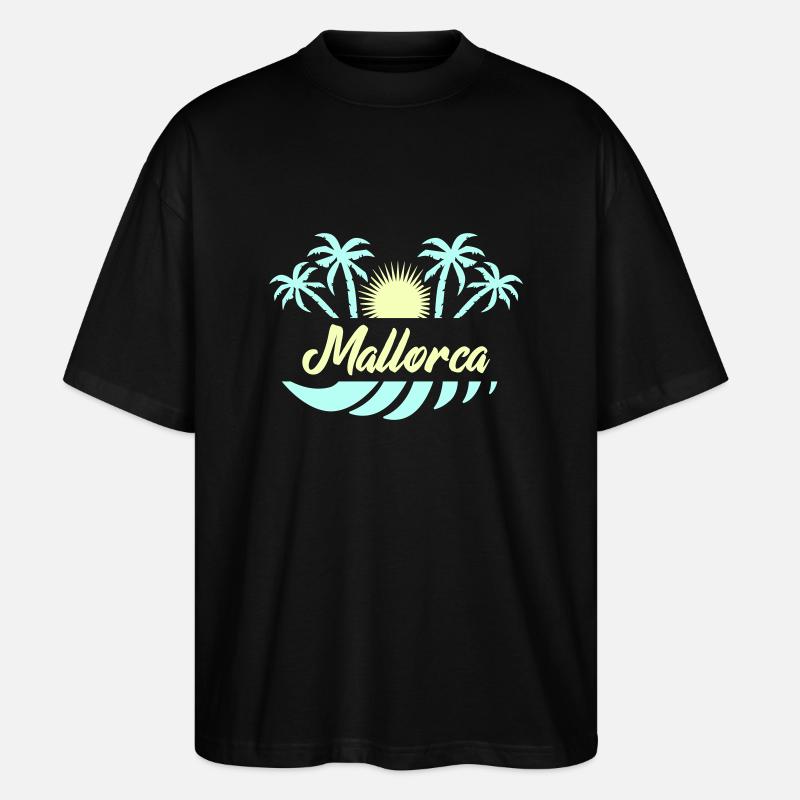mallorca 02 - Stanley/Stella Oversized Unisex Bio T-Shirt Blaster 2.0 - Schwarz