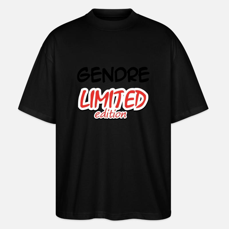 GENDRE LIMITED EDITION - Stanley/Stella Oversized Unisex Organic T-shirt Blaster 2.0 - black