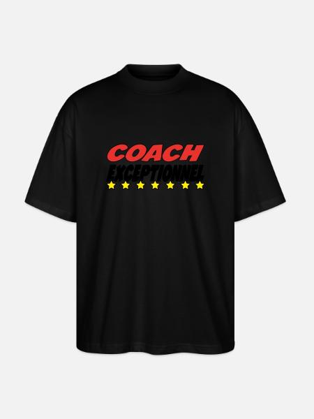 Herausragender COACH - Stanley/Stella Oversized Unisex Bio T-Shirt Blaster 2.0 - Schwarz