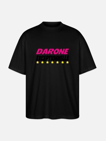 DARONE exceptional - Stanley/Stella Oversized Unisex Organic T-shirt Blaster 2.0 - black
