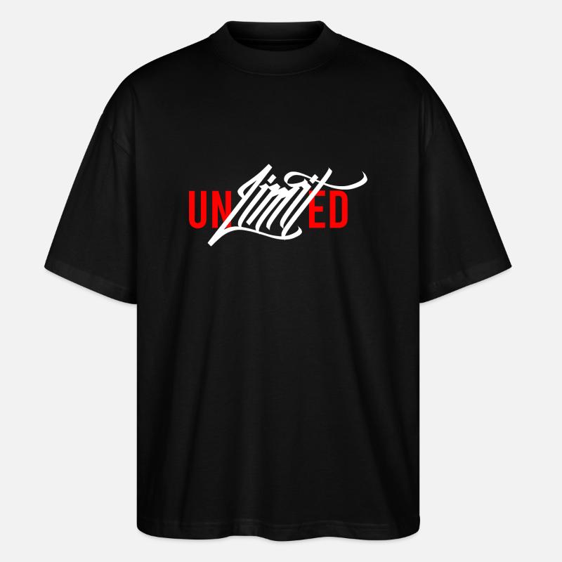 Unlimited Power - Stanley/Stella Oversized Unisex Bio T-Shirt Blaster 2.0 - Schwarz
