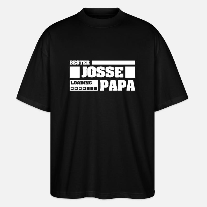 Josse comme prénom - T-shirt bio Blaster 2.0 coupe oversize Stanley/Stella Unisexe - noir