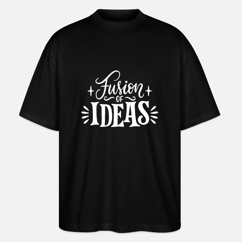 Fusion Idea Creative Font - Stanley/Stella Oversized Unisex Organic T-shirt Blaster 2.0 - black
