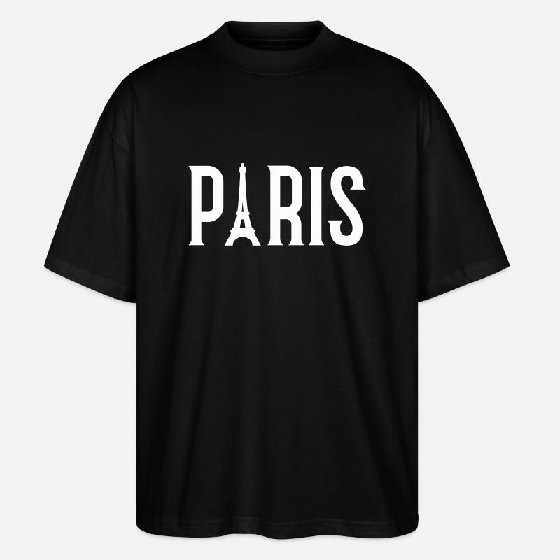 Paris - T-shirt bio Blaster 2.0 coupe oversize Stanley/Stella Unisexe - noir