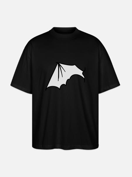 batwing_left - Stanley/Stella Oversized Unisex Organic T-shirt Blaster 2.0 - black