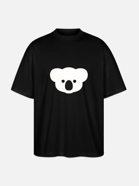 Koala bear - Stanley/Stella Oversized Unisex Organic T-shirt Blaster 2.0 - black