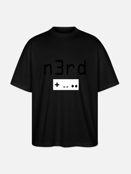 Nerd - Stanley/Stella Oversized Unisex Bio T-Shirt Blaster 2.0 - Schwarz