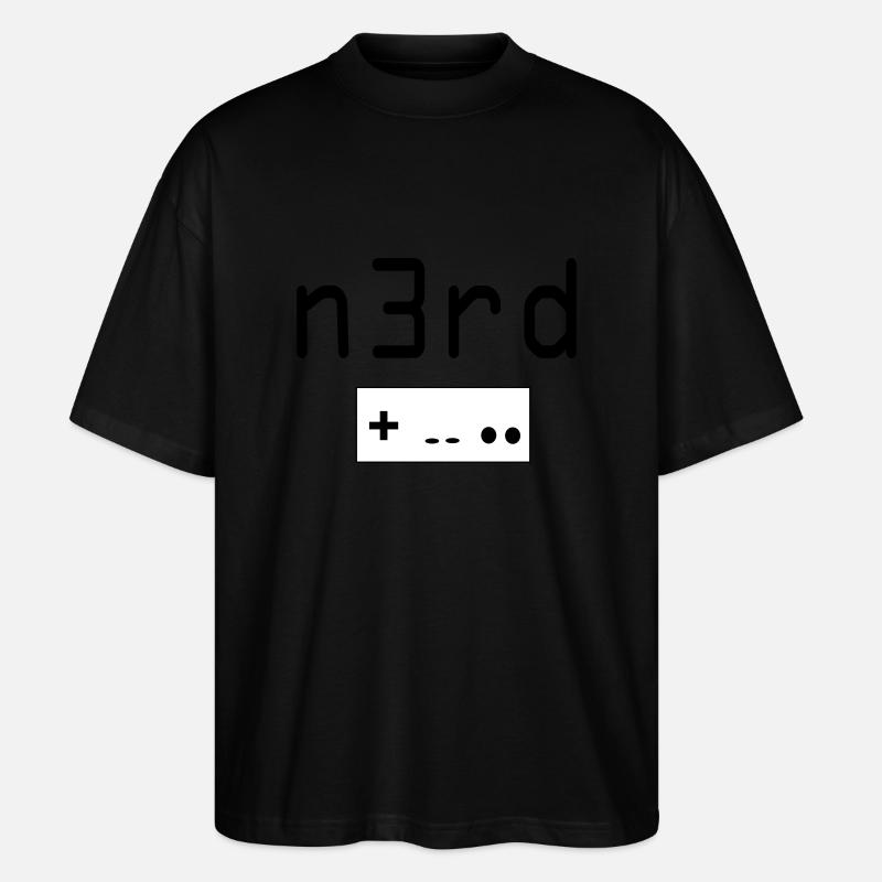 Nerd - T-shirt bio Blaster 2.0 coupe oversize Stanley/Stella Unisexe - noir