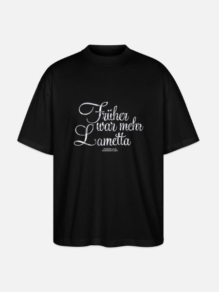 Früher war mehr Lametta - Stanley/Stella Oversized Unisex Bio T-Shirt Blaster 2.0 - Schwarz