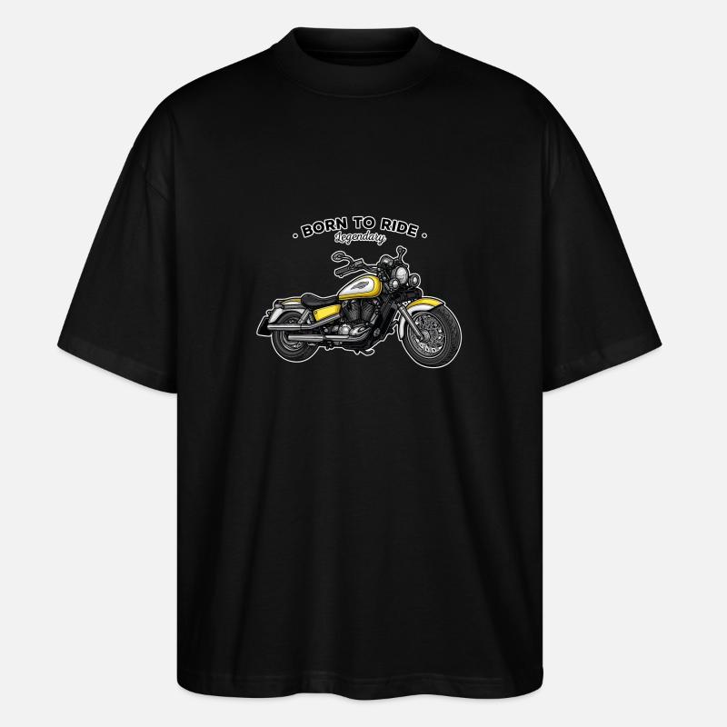 Chopper // Motorrad - Stanley/Stella Oversized Unisex Bio T-Shirt Blaster 2.0 - Schwarz