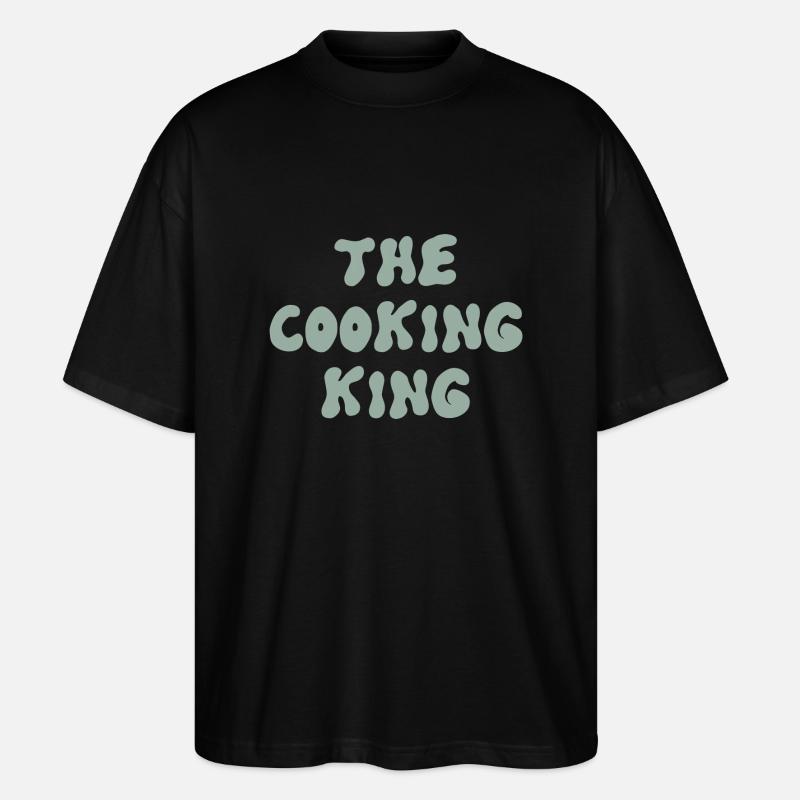 the cooking king - Stanley/Stella Oversized Unisex Bio T-Shirt Blaster 2.0 - Schwarz