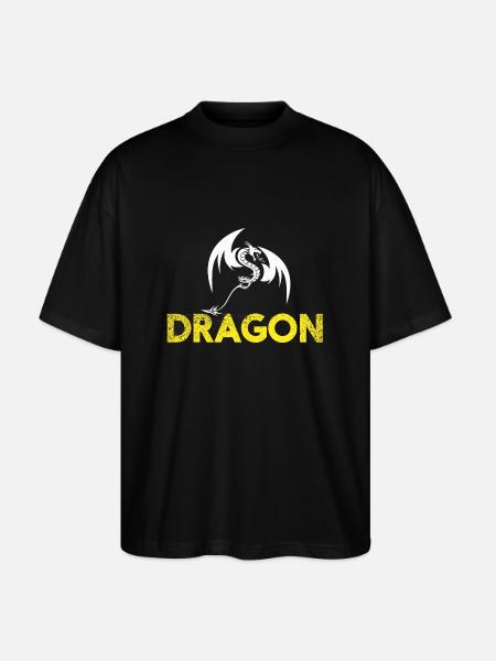 Dragon - Stanley/Stella Oversized Unisex Bio T-Shirt Blaster 2.0 - Schwarz