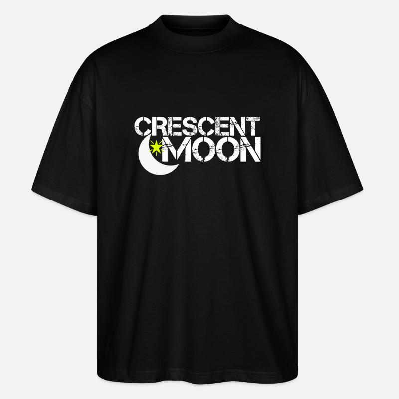 Crescent Moon - Stanley/Stella Oversized Unisex Organic T-shirt Blaster 2.0 - black