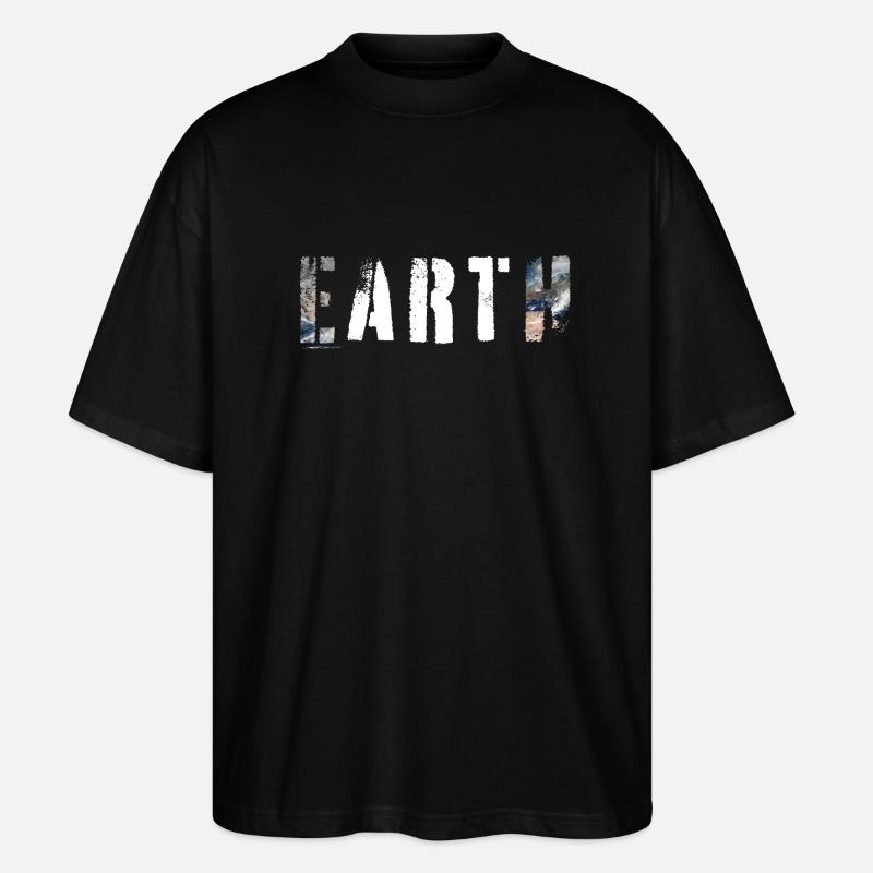 ERDKUNST - Stanley/Stella Oversized Unisex Bio T-Shirt Blaster 2.0 - Schwarz