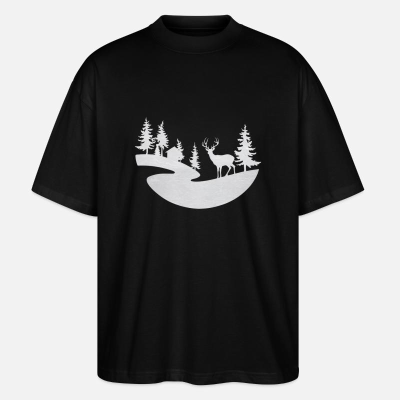 Winter - Stanley/Stella Oversized Unisex Bio T-Shirt Blaster 2.0 - Schwarz