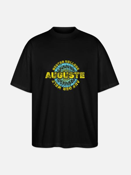 First name Auguste - Stanley/Stella Oversized Unisex Organic T-shirt Blaster 2.0 - black