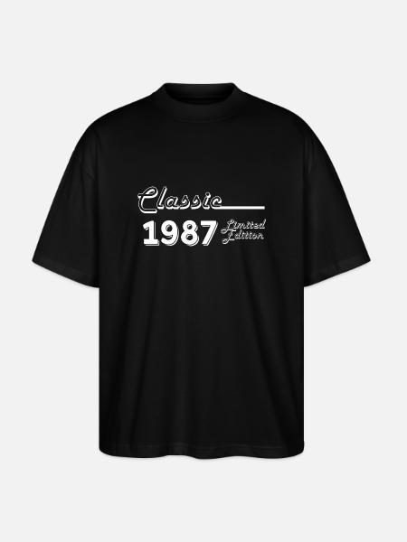 Classic 1987 édition limitée - T-shirt bio Blaster 2.0 coupe oversize Stanley/Stella Unisexe - noir
