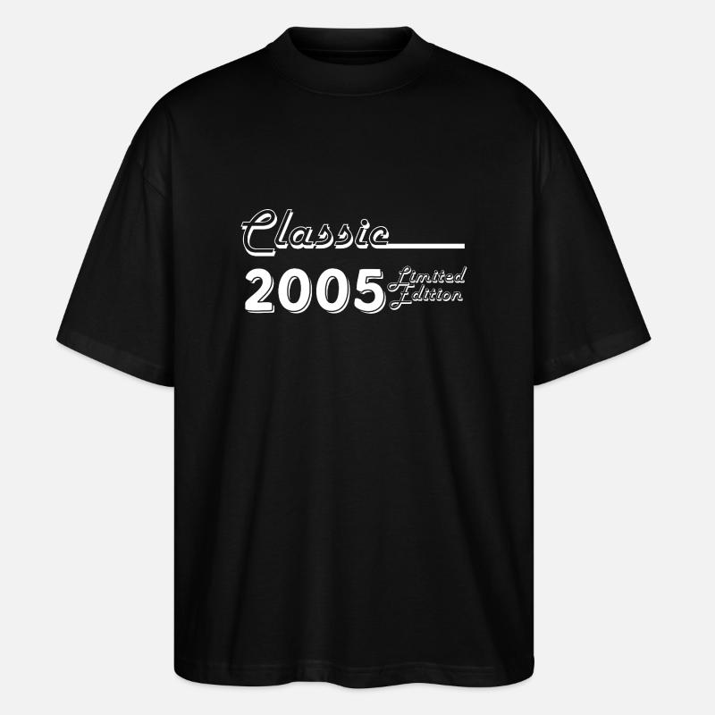 Classic 2005 édition limitée - T-shirt bio Blaster 2.0 coupe oversize Stanley/Stella Unisexe - noir