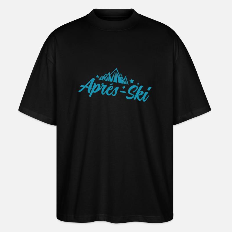 apres ski - Stanley/Stella Oversized Unisex Bio T-Shirt Blaster 2.0 - Schwarz