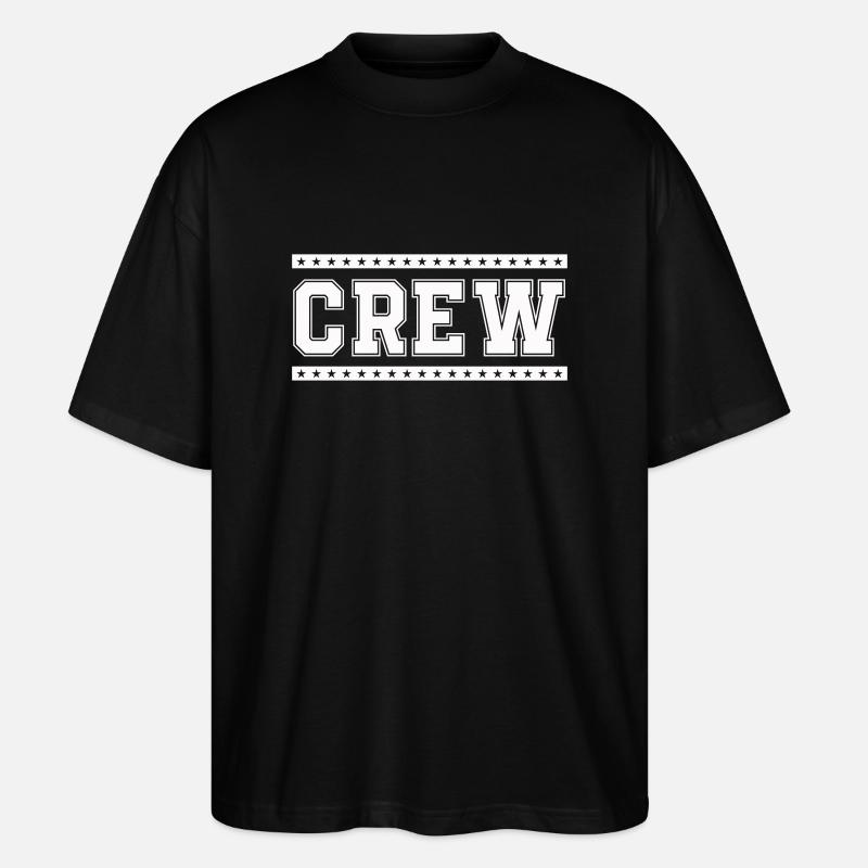 crew - Stanley/Stella Oversized Unisex Bio T-Shirt Blaster 2.0 - Schwarz