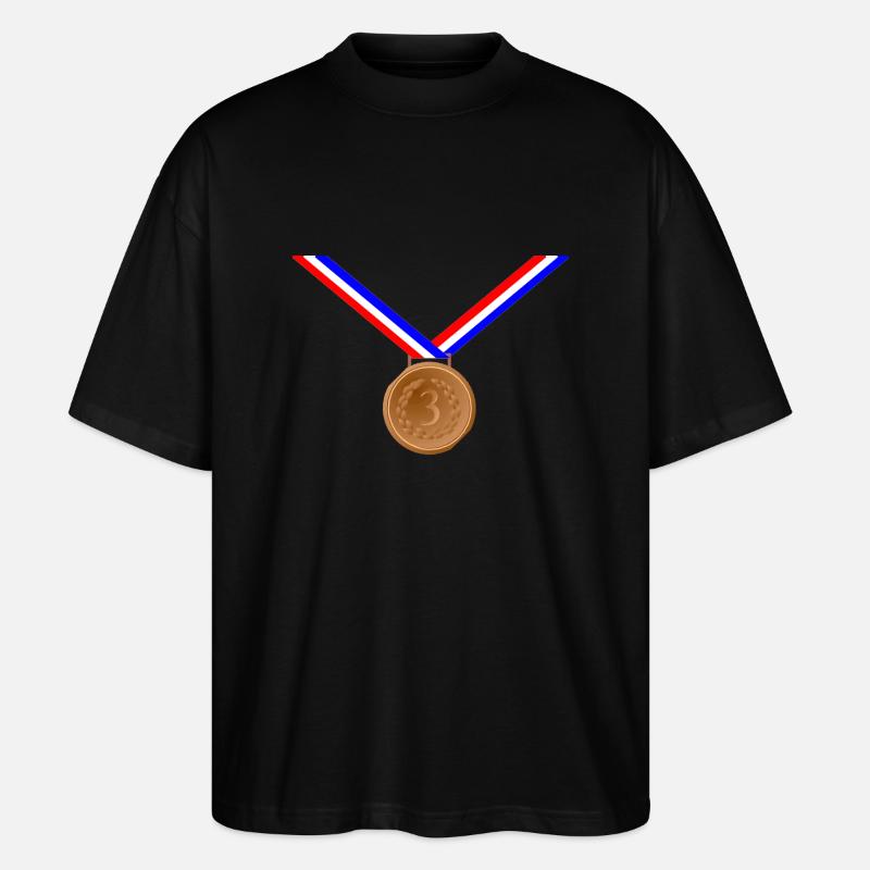 Bronze Medal 3rd - Stanley/Stella Oversized Unisex Organic T-shirt Blaster 2.0 - black