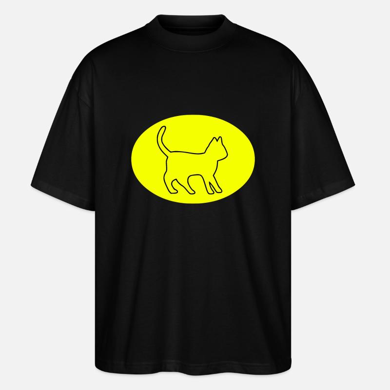 Cat - Stanley/Stella Oversized Unisex Organic T-shirt Blaster 2.0 - black
