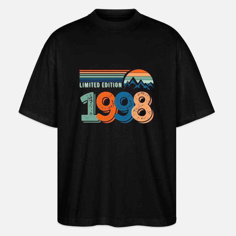 Limitierte Auflage 1998 - Stanley/Stella Oversized Unisex Bio T-Shirt Blaster 2.0 - Schwarz