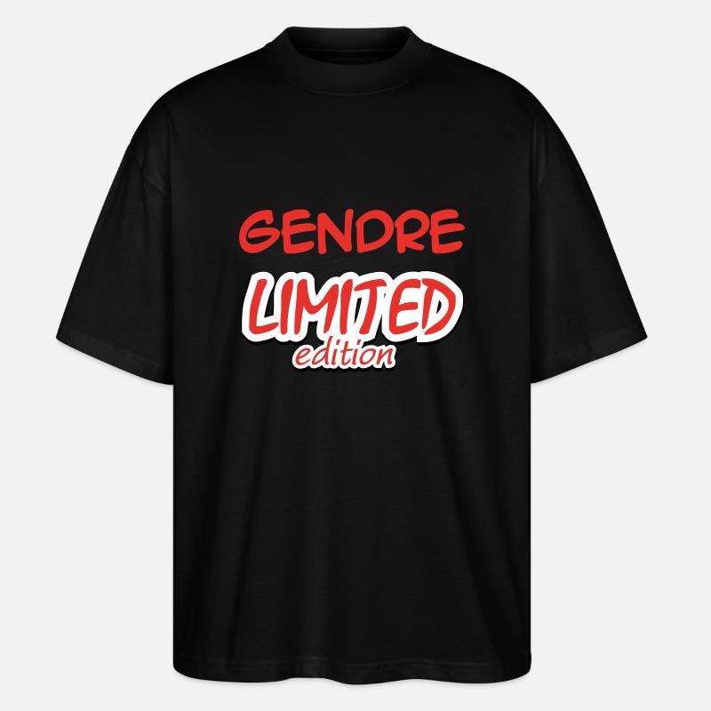 GENDRE LIMITED EDITION - T-shirt bio Blaster 2.0 coupe oversize Stanley/Stella Unisexe - noir