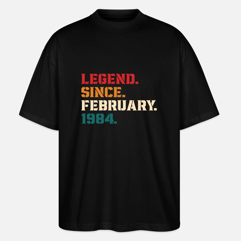 Legend Since February 1984 - T-shirt bio Blaster 2.0 coupe oversize Stanley/Stella Unisexe - noir