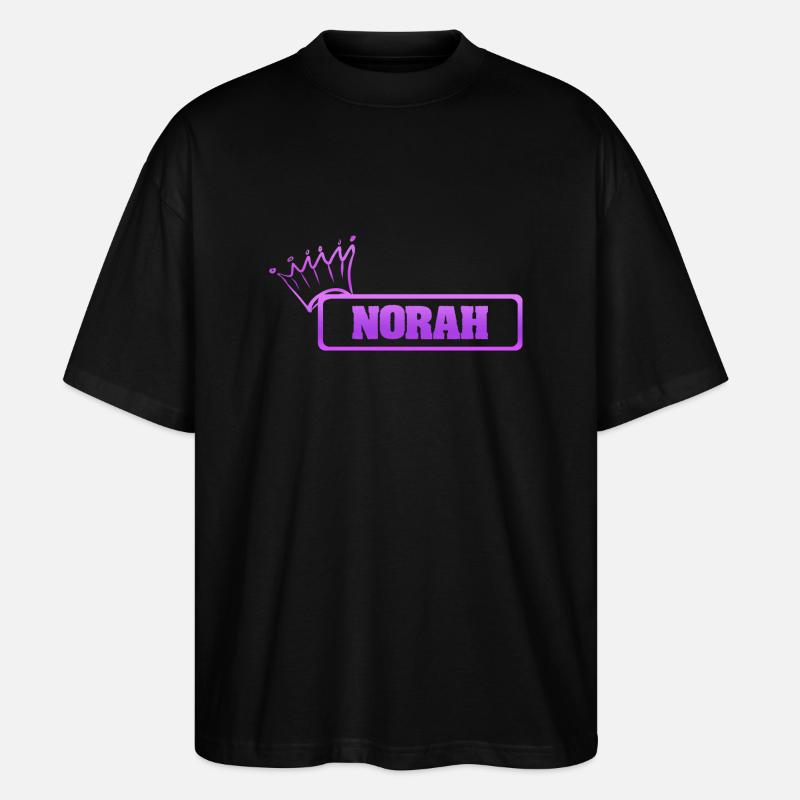 Norah als Schwester - Stanley/Stella Oversized Unisex Bio T-Shirt Blaster 2.0 - Schwarz
