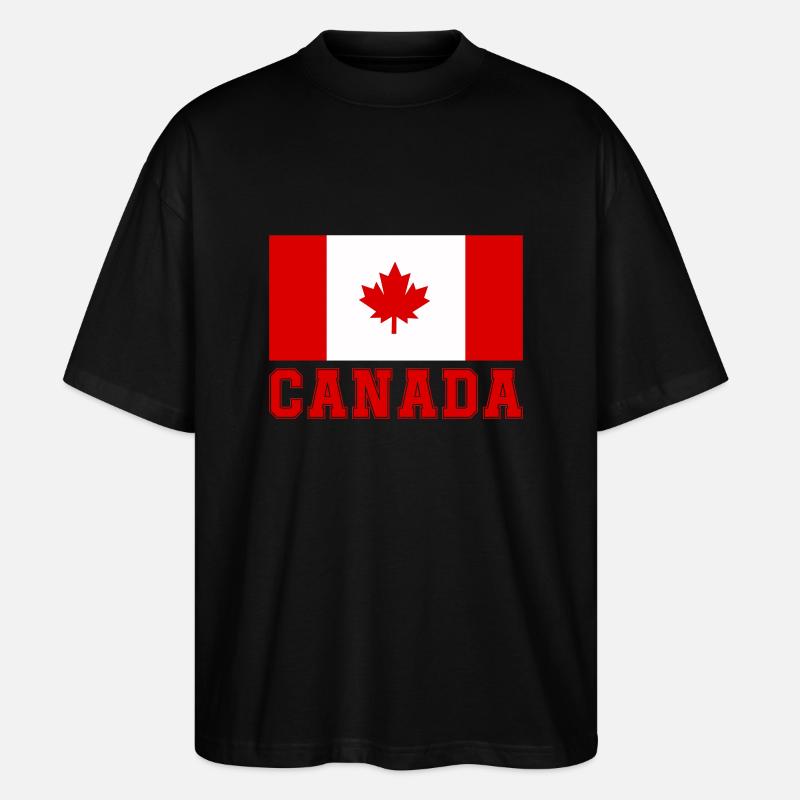 kanada canada - Stanley/Stella Oversized Unisex Bio T-Shirt Blaster 2.0 - Schwarz