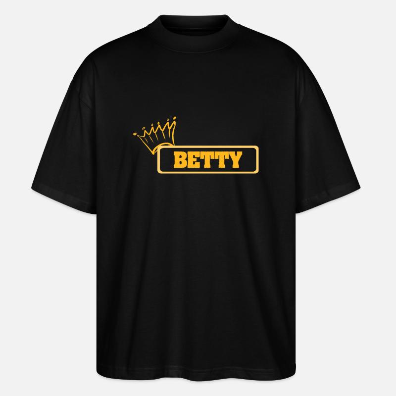 Betty - Stanley/Stella Oversized Unisex Bio T-Shirt Blaster 2.0 - Schwarz