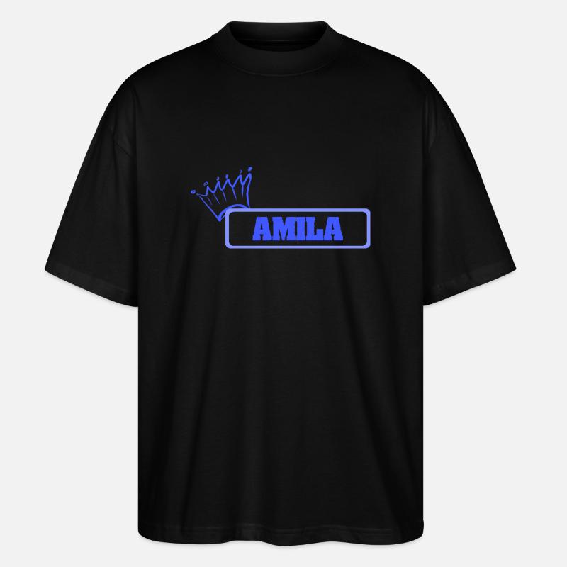 Schwester Amila - Stanley/Stella Oversized Unisex Bio T-Shirt Blaster 2.0 - Schwarz