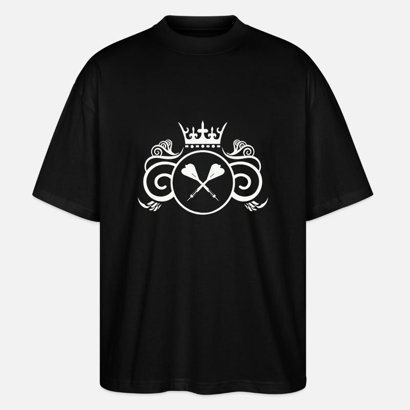 dart wappen - Stanley/Stella Oversized Unisex Bio T-Shirt Blaster 2.0 - Schwarz