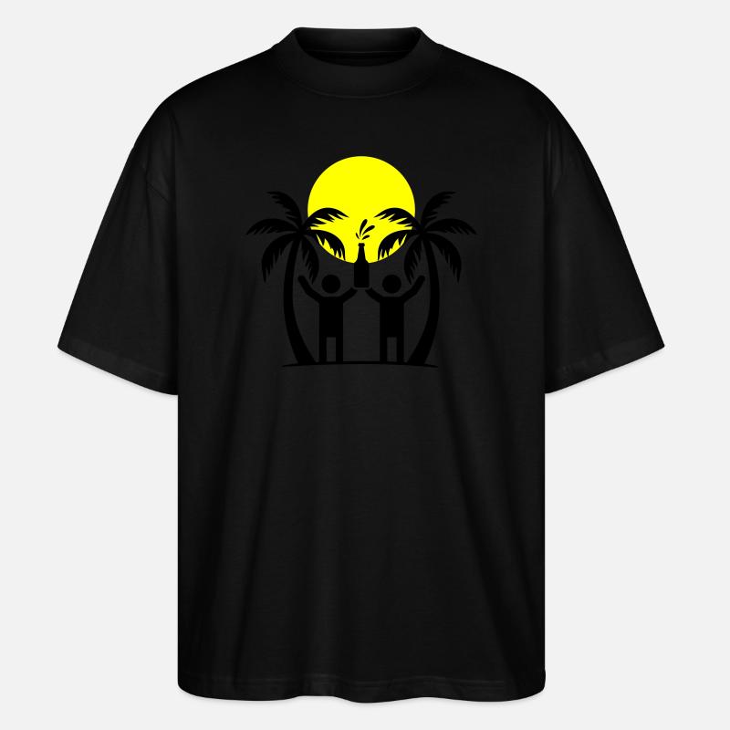 Insel Party Crew - Stanley/Stella Oversized Unisex Bio T-Shirt Blaster 2.0 - Schwarz