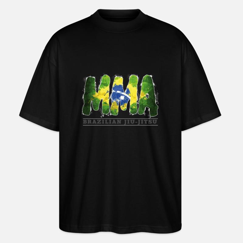 mma brasilien - Stanley/Stella Oversized Unisex Bio T-Shirt Blaster 2.0 - Schwarz