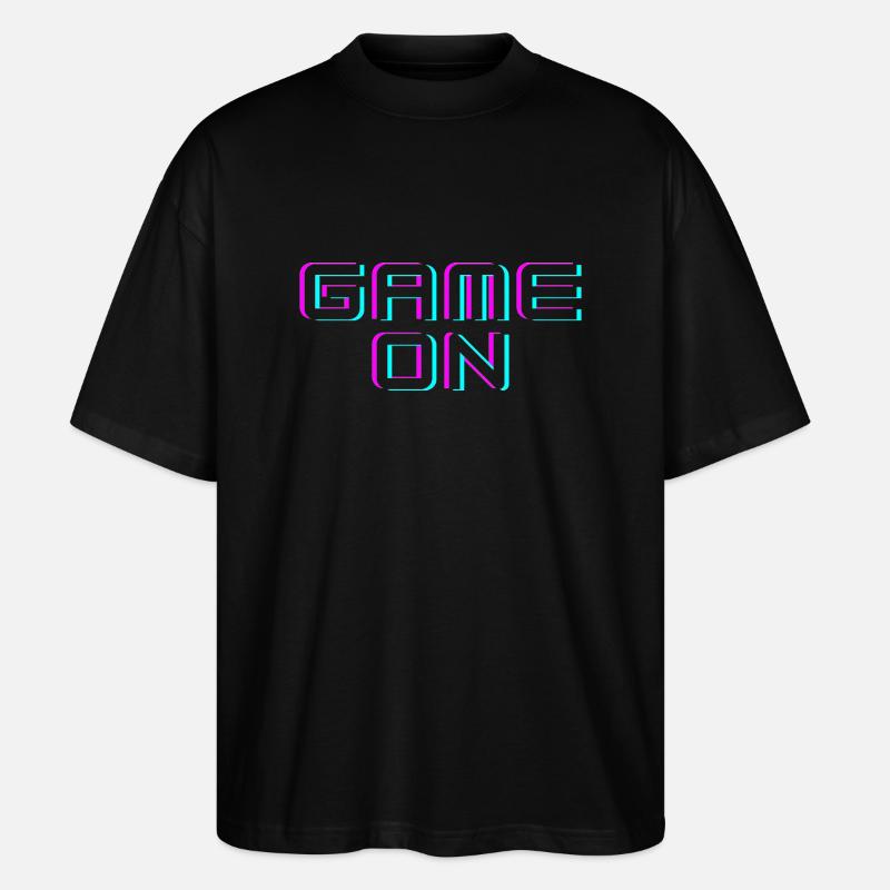 GAME ON - Stanley/Stella Oversized Unisex Bio T-Shirt Blaster 2.0 - Schwarz