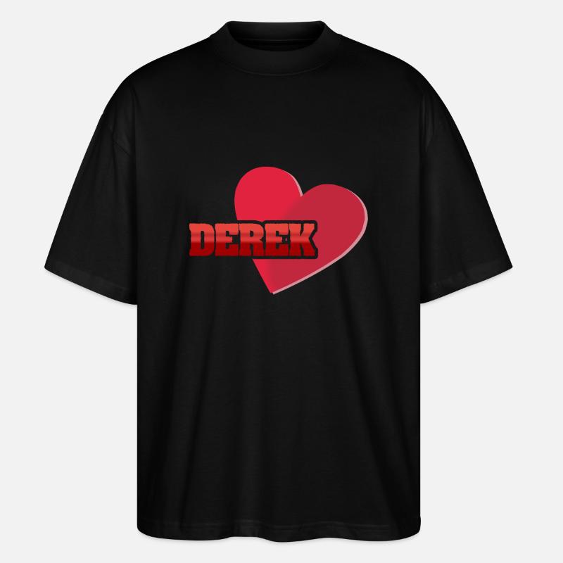 Derek comme prénom - T-shirt bio Blaster 2.0 coupe oversize Stanley/Stella Unisexe - noir