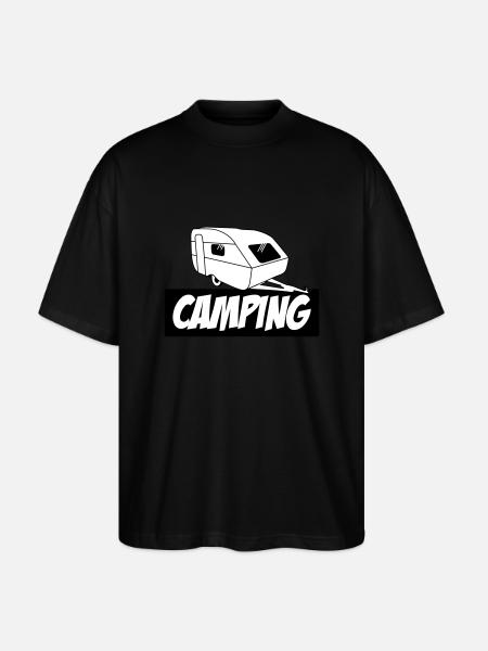 Camping - The pure passion - Stanley/Stella Oversized Unisex Organic T-shirt Blaster 2.0 - black