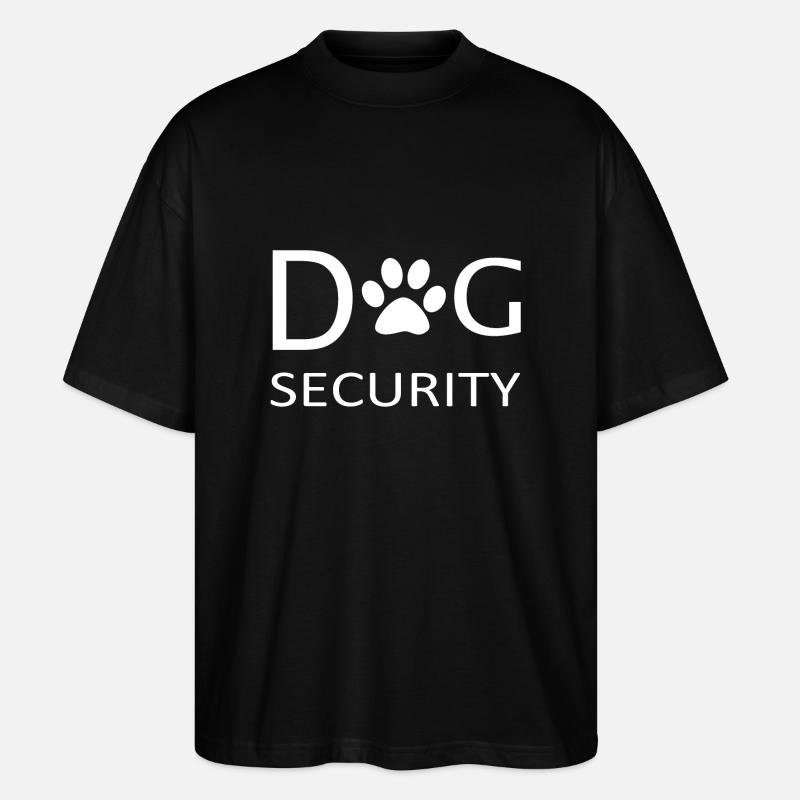 Dogsecurity - Stanley/Stella Oversized Unisex Bio T-Shirt Blaster 2.0 - Schwarz