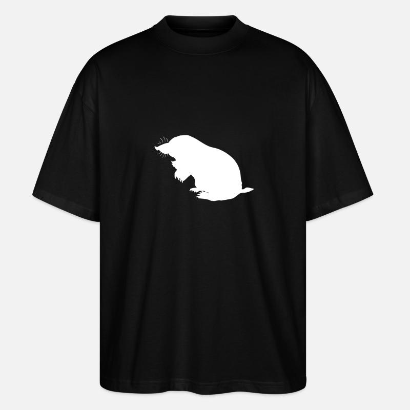 Mole Nature Retro Logo - Stanley/Stella Oversized Unisex Organic T-shirt Blaster 2.0 - black