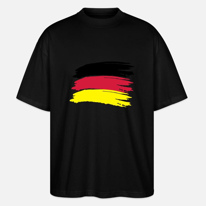 Drapeu d'Allemagne - T-shirt bio Blaster 2.0 coupe oversize Stanley/Stella Unisexe - noir