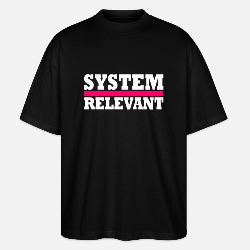 System relevant - Stanley/Stella Oversized Unisex Bio T-Shirt Blaster 2.0 - Schwarz