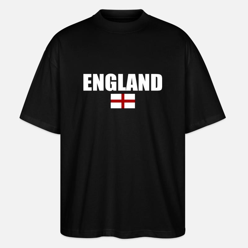 England - Stanley/Stella Oversized Unisex Bio T-Shirt Blaster 2.0 - Schwarz