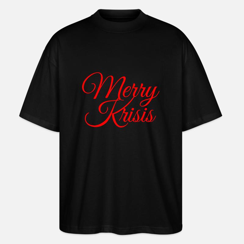 Merry Krisis - Stanley/Stella Oversized Unisex Bio T-Shirt Blaster 2.0 - Schwarz
