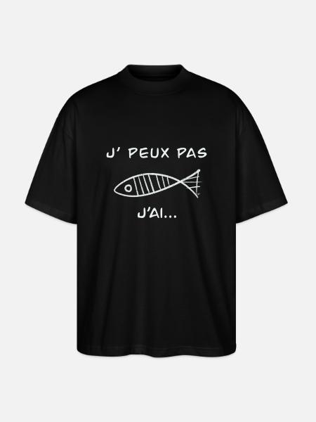 J’peux pas j’ai - T-shirt bio Blaster 2.0 coupe oversize Stanley/Stella Unisexe - noir