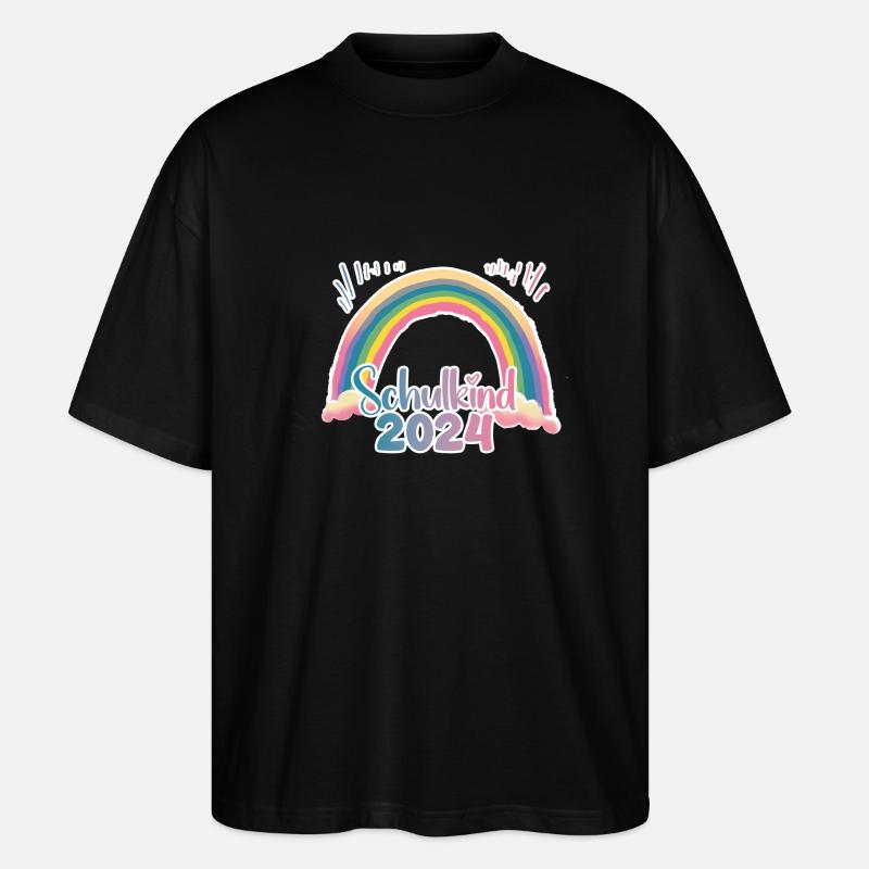 schulkind 2024 - Stanley/Stella Oversized Unisex Bio T-Shirt Blaster 2.0 - Schwarz