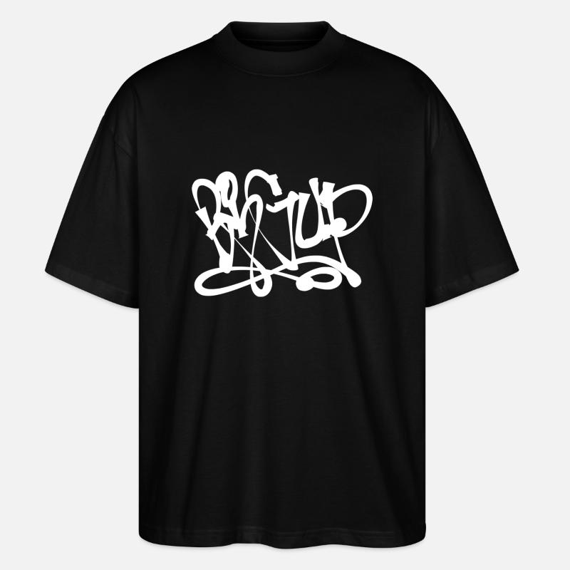 BIGUP Graffiti - T-shirt bio Blaster 2.0 coupe oversize Stanley/Stella Unisexe - noir