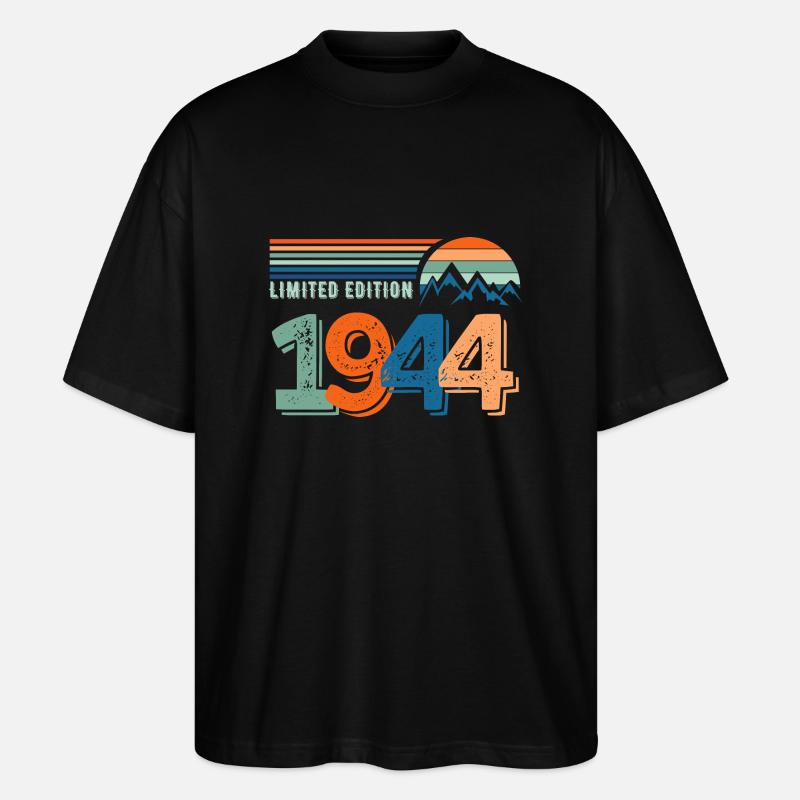 Limited edition 1944 - T-shirt bio Blaster 2.0 coupe oversize Stanley/Stella Unisexe - noir
